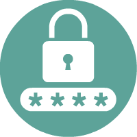 cybersecurity passwords icon