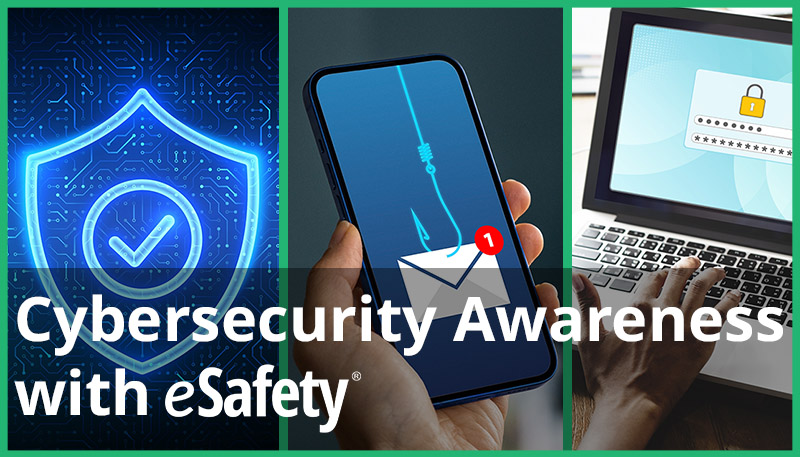 Cybersecurity awareness training with eSafety cybersecurity topics overview image